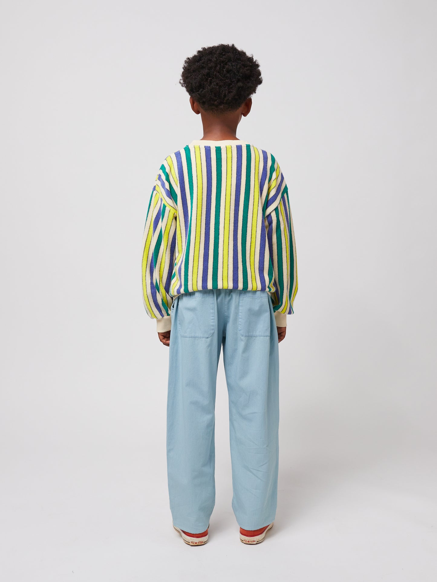 Multicolor Stripes terry cloth sweatshirt