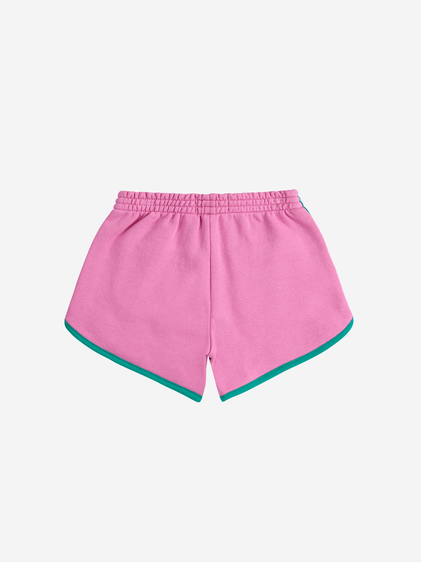 Pink color block shorts