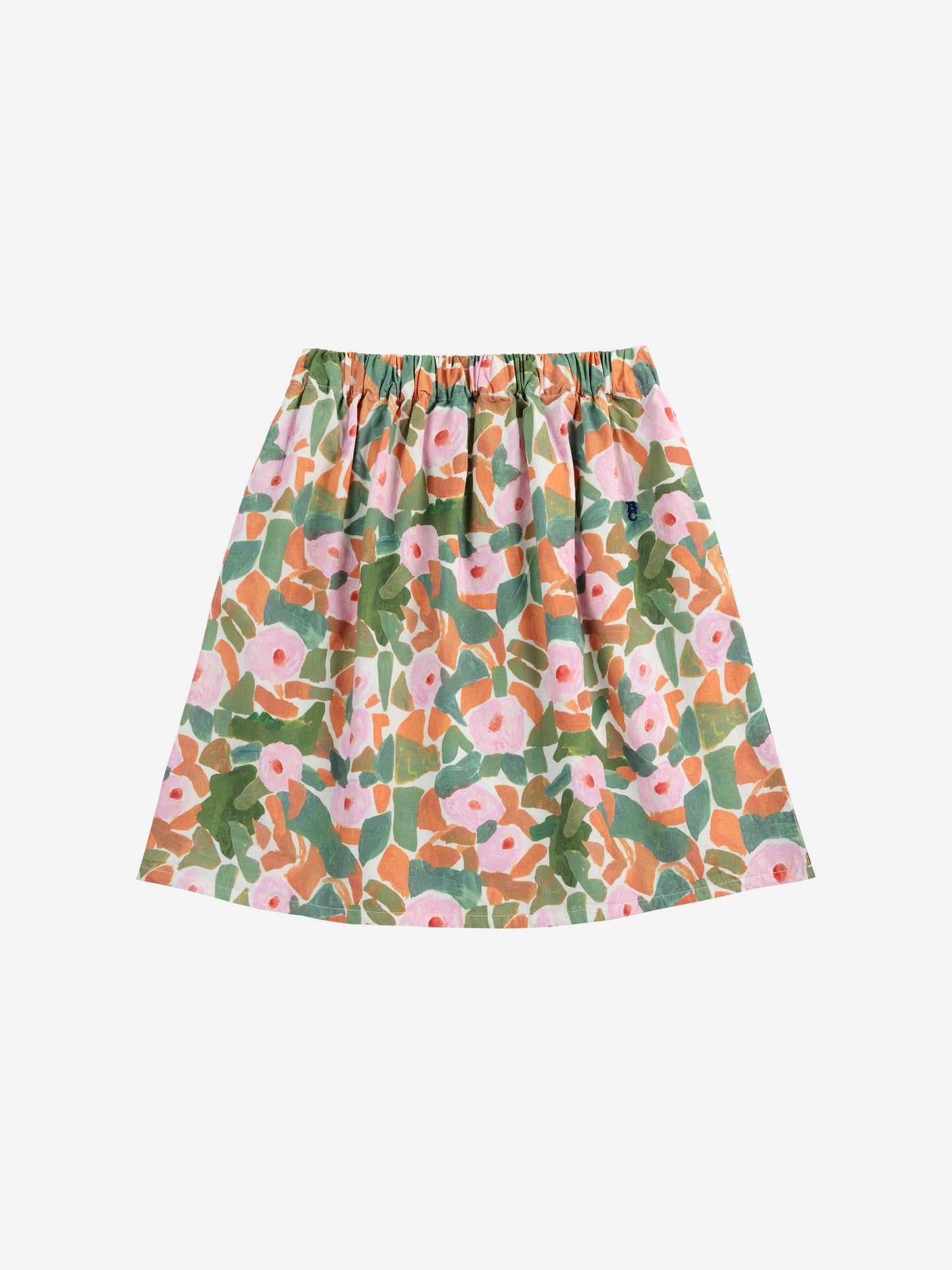 Floral all over woven midi skirt