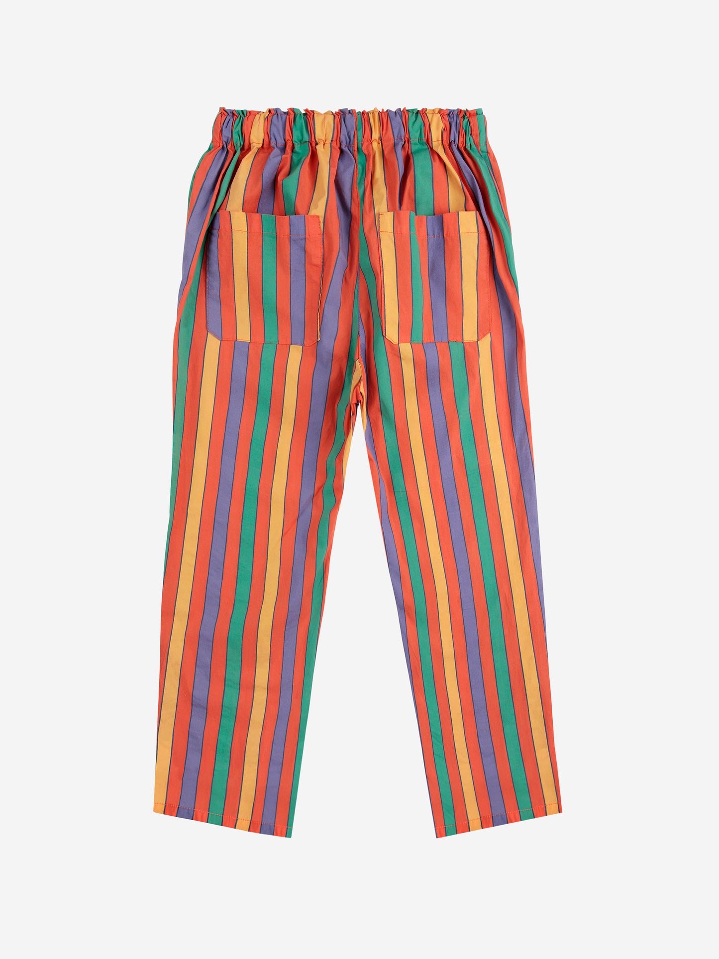 Multicolor stripes woven pants