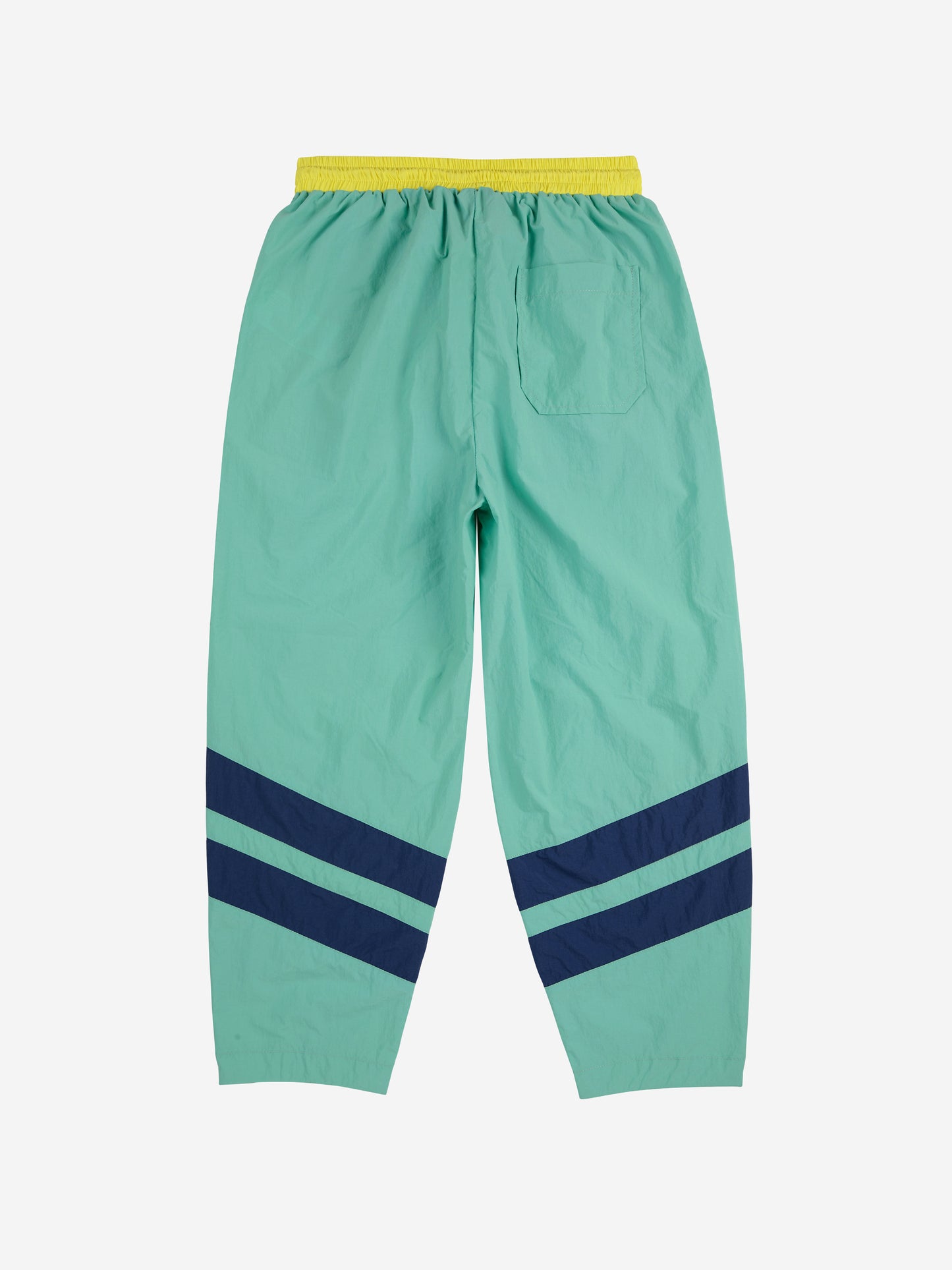 Smiling color block tracksuit pants