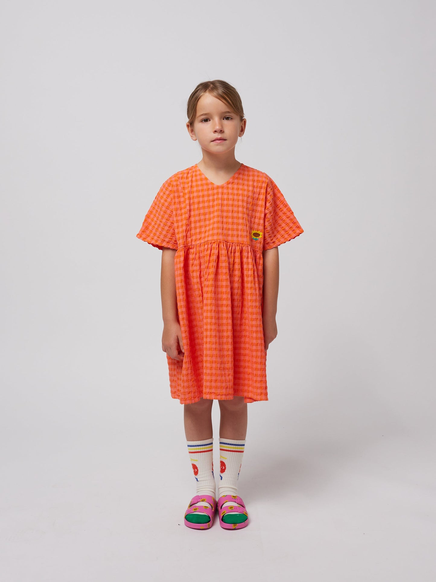 Vichy woven dress