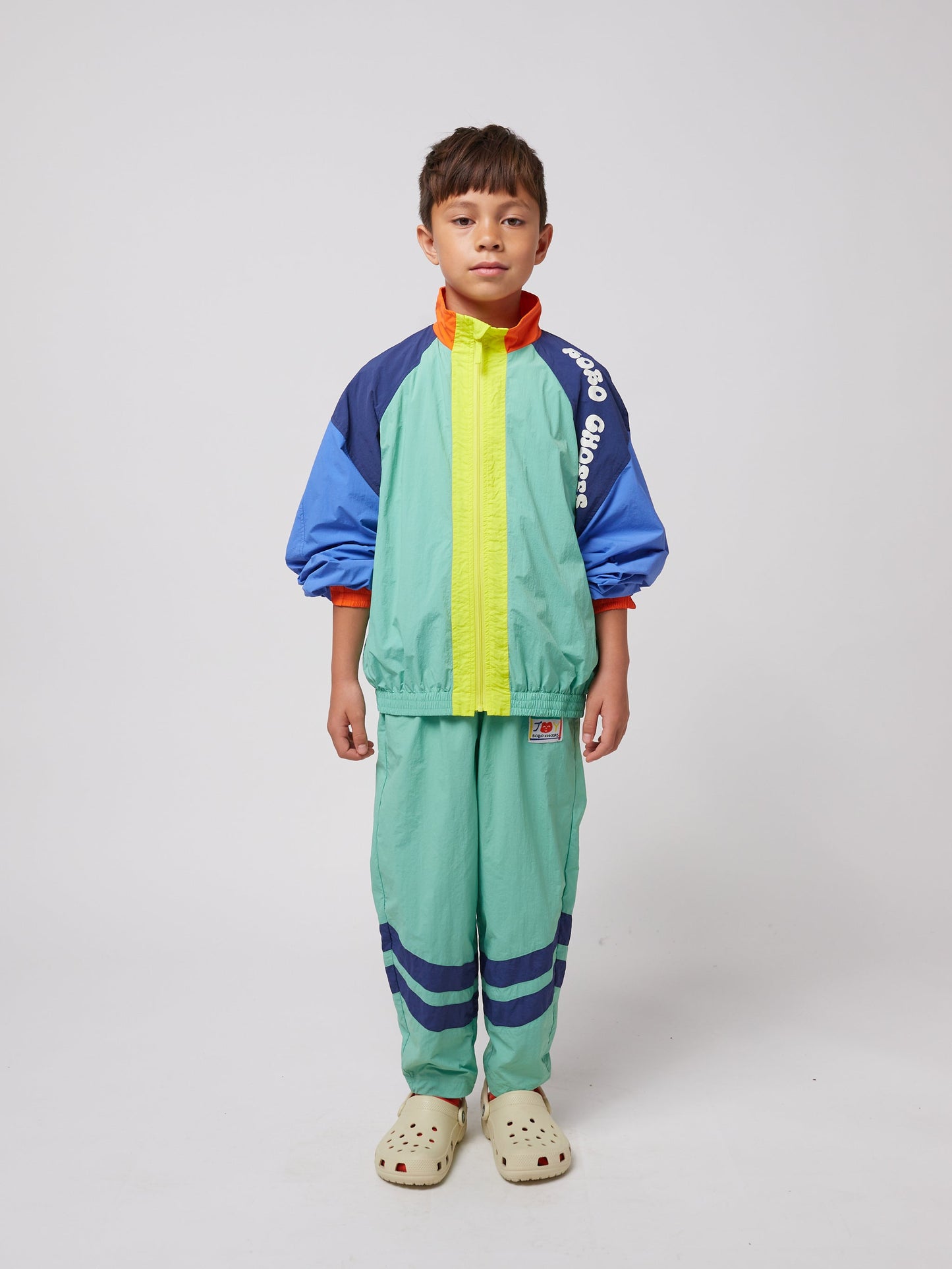 Wavy Bobo Choses color block tracksuit jacket