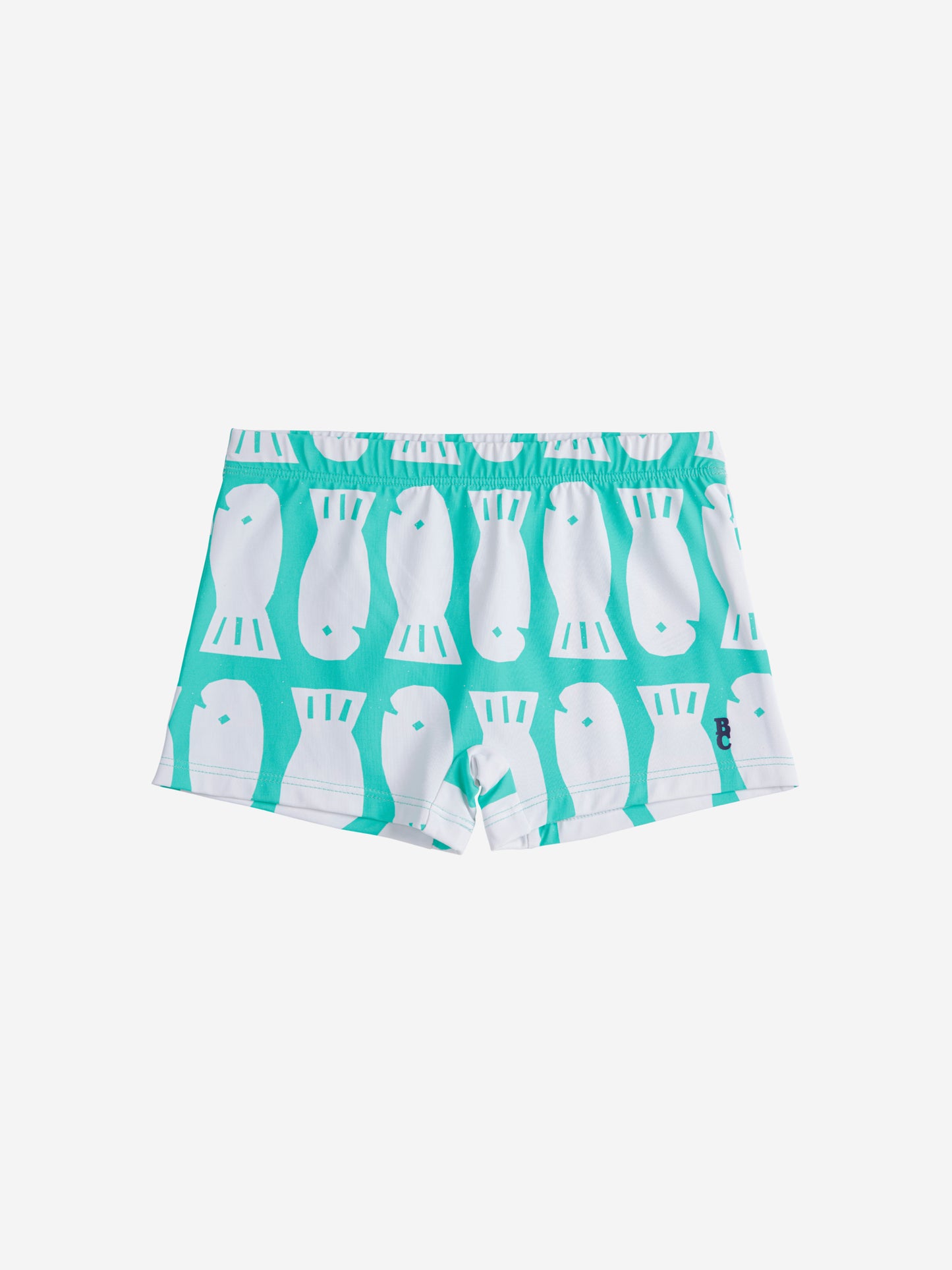 Lucky Fish all over square cut swim shorts