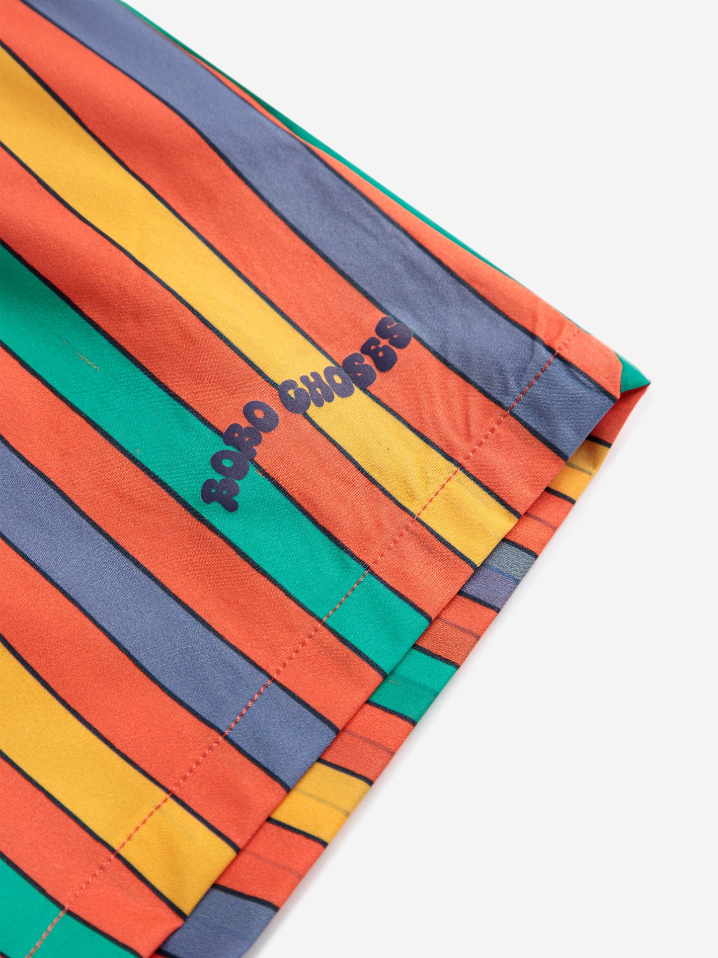 Multicolor Stripes swim board shorts