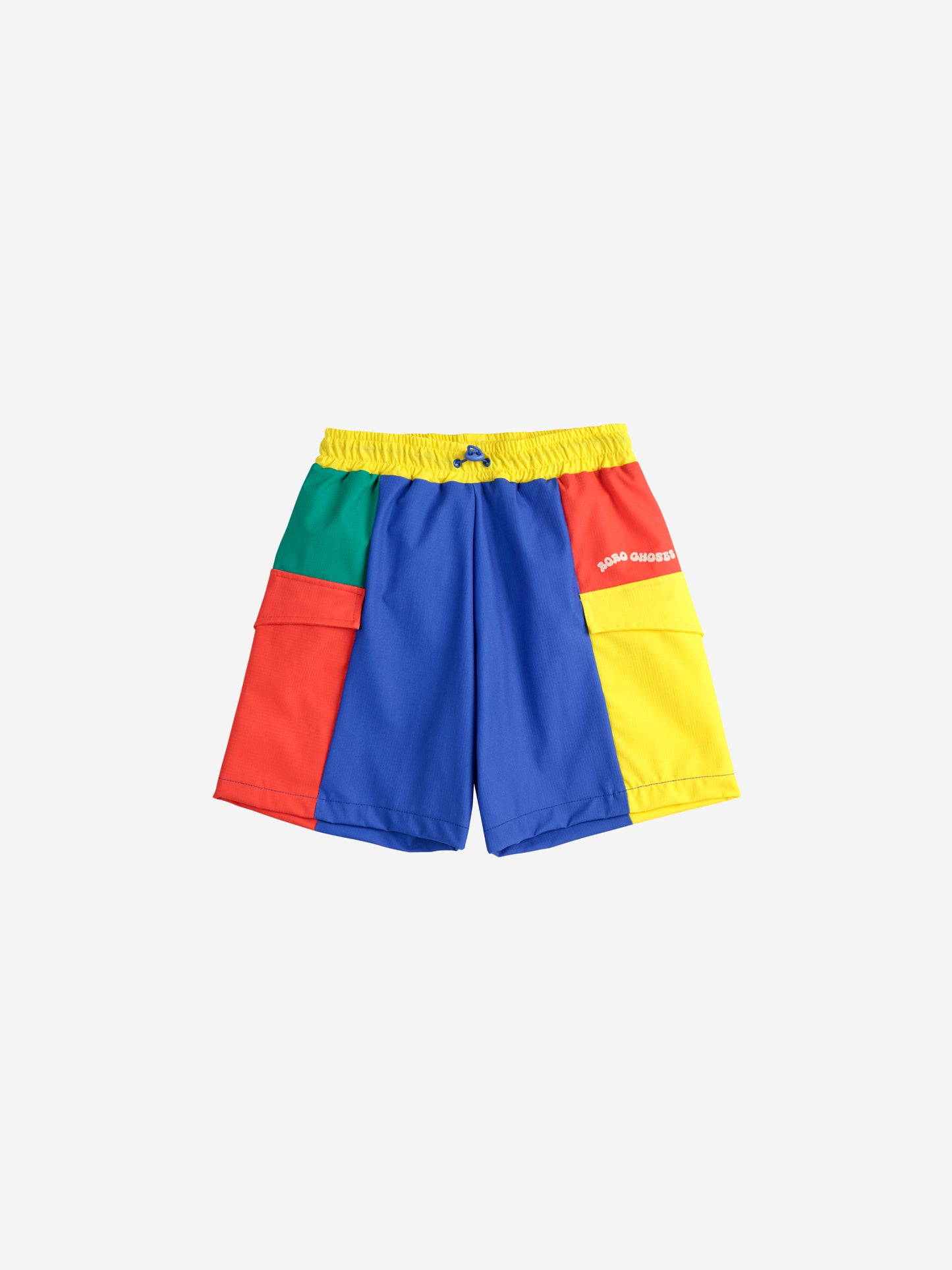 Color block swim board shorts