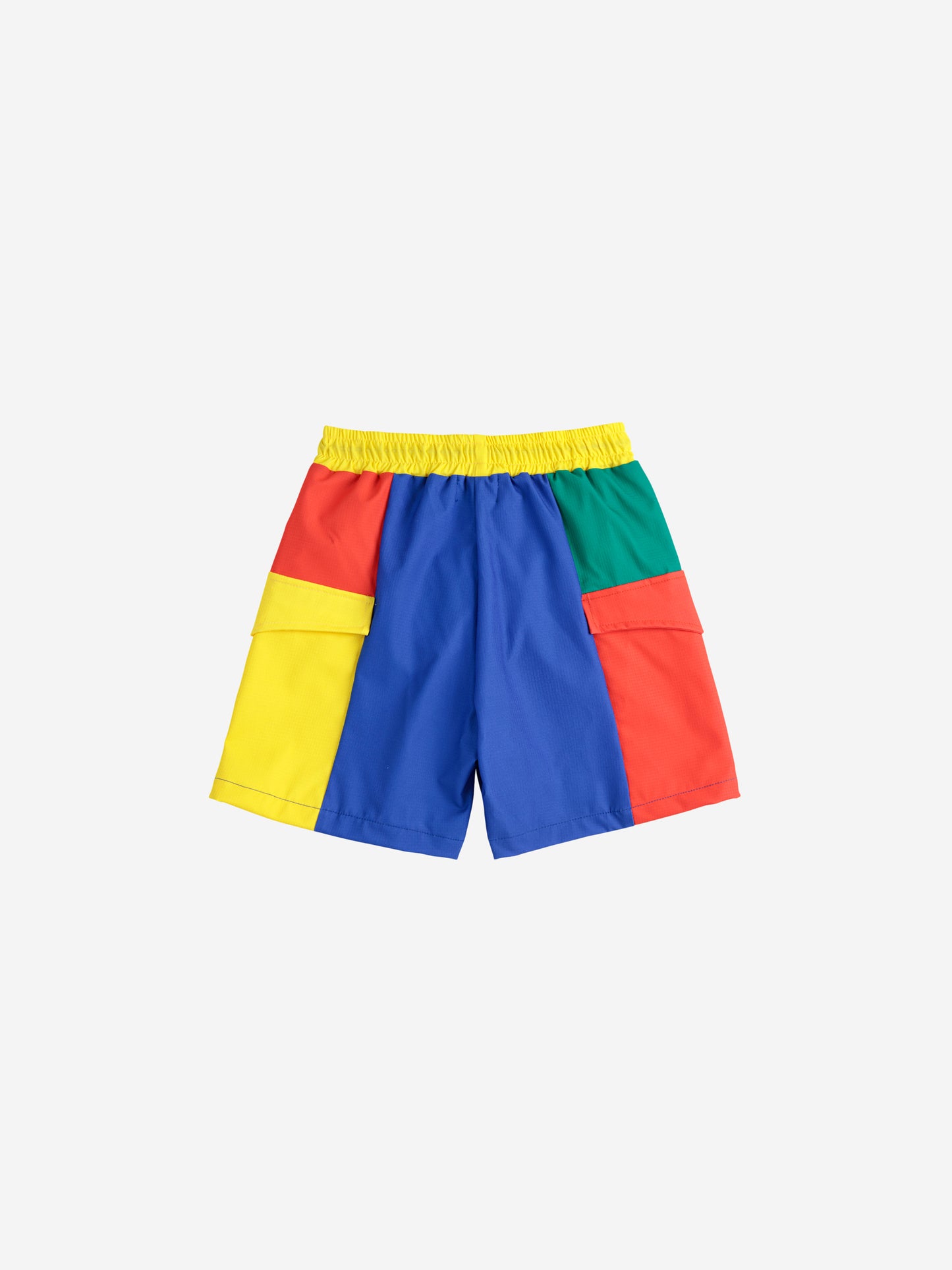 Color block swim board shorts