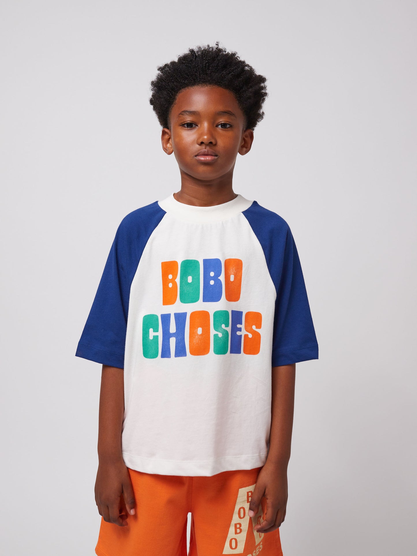 Multicolor Bobo Choses ranglan T shirt