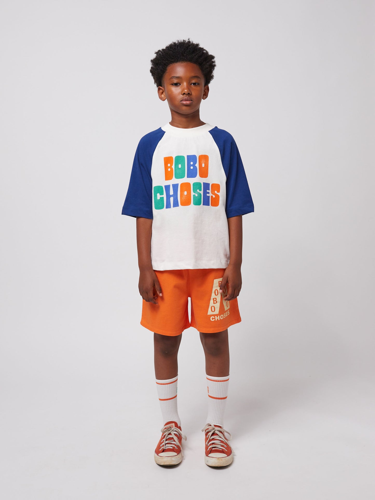 Multicolor Bobo Choses ranglan T shirt