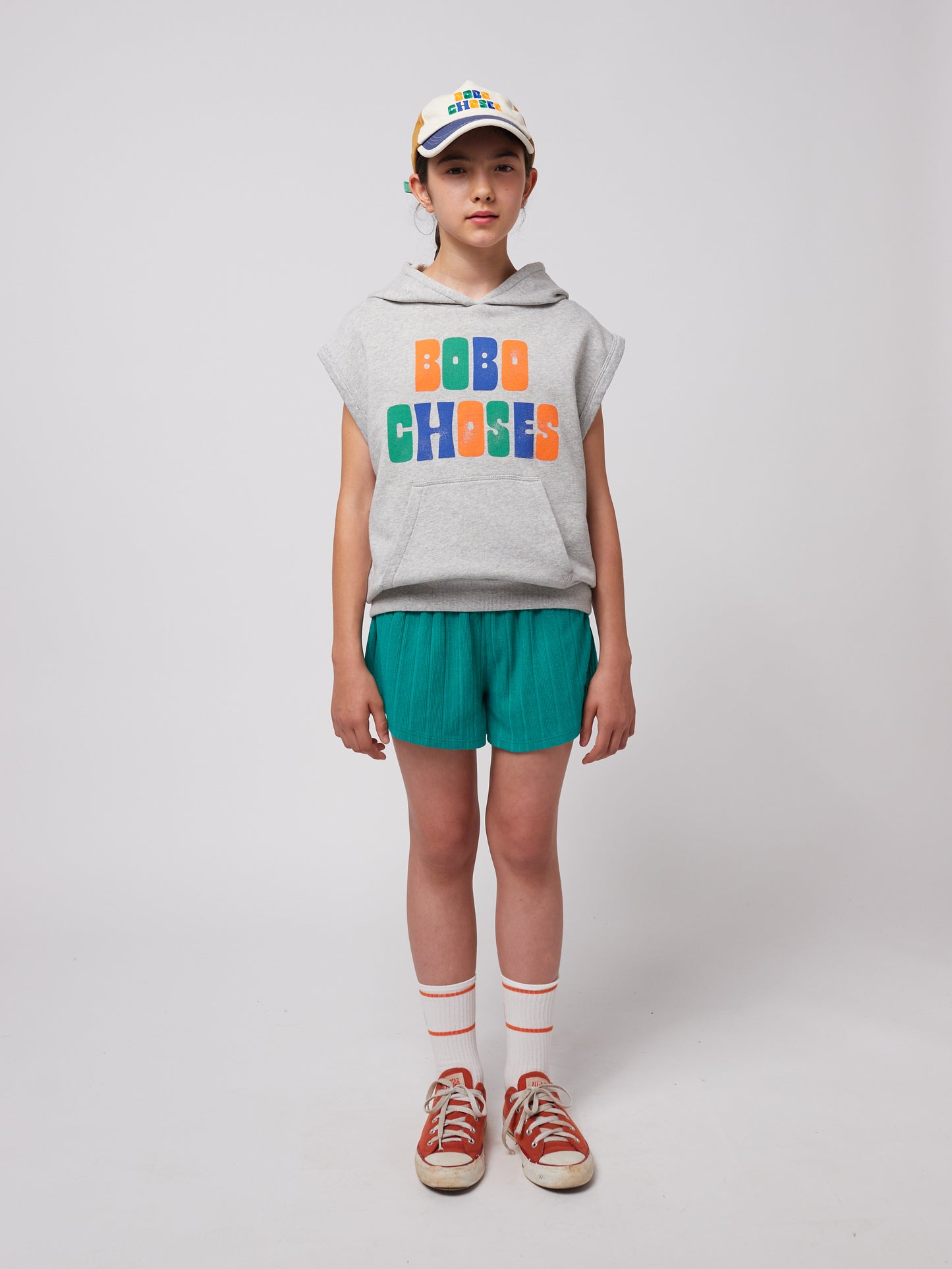 Multicolor Bobo Choses sleeveless hoodie