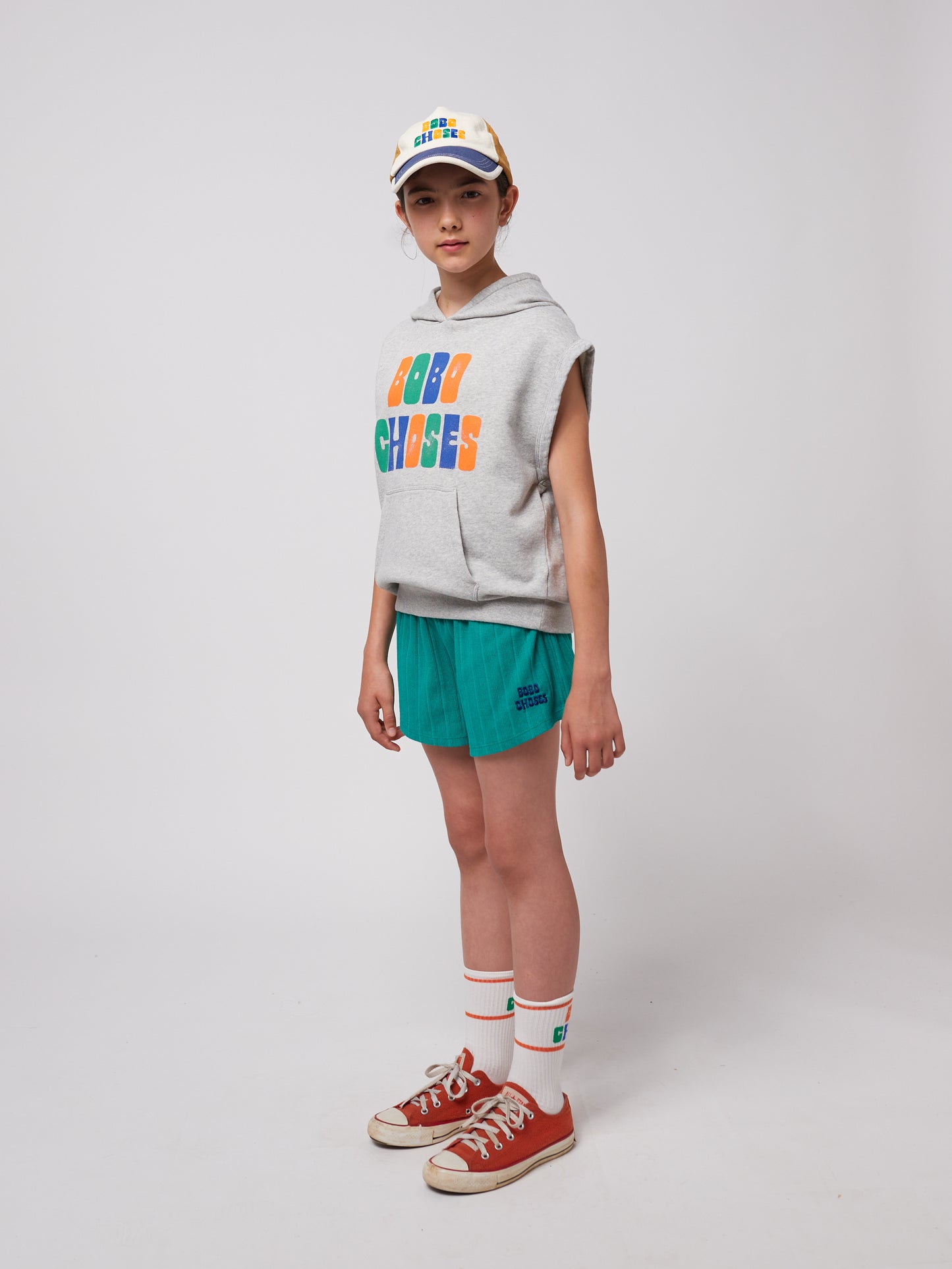 Multicolor Bobo Choses sleeveless hoodie