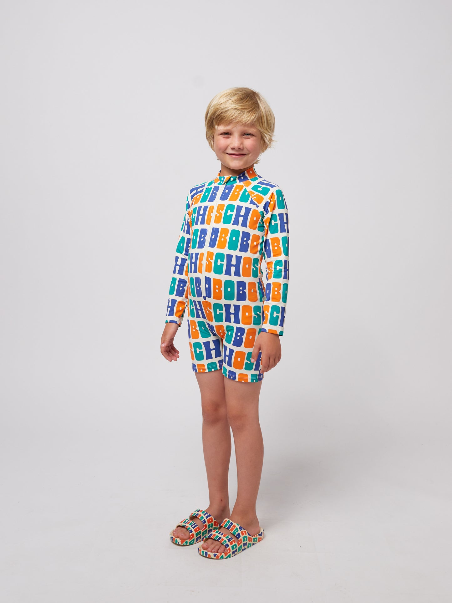 Multicolor Bobo Choses all over swim overall