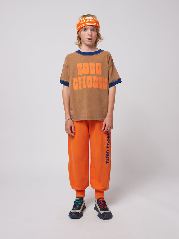 Bobo Choses オレンジ ジョギング パンツ