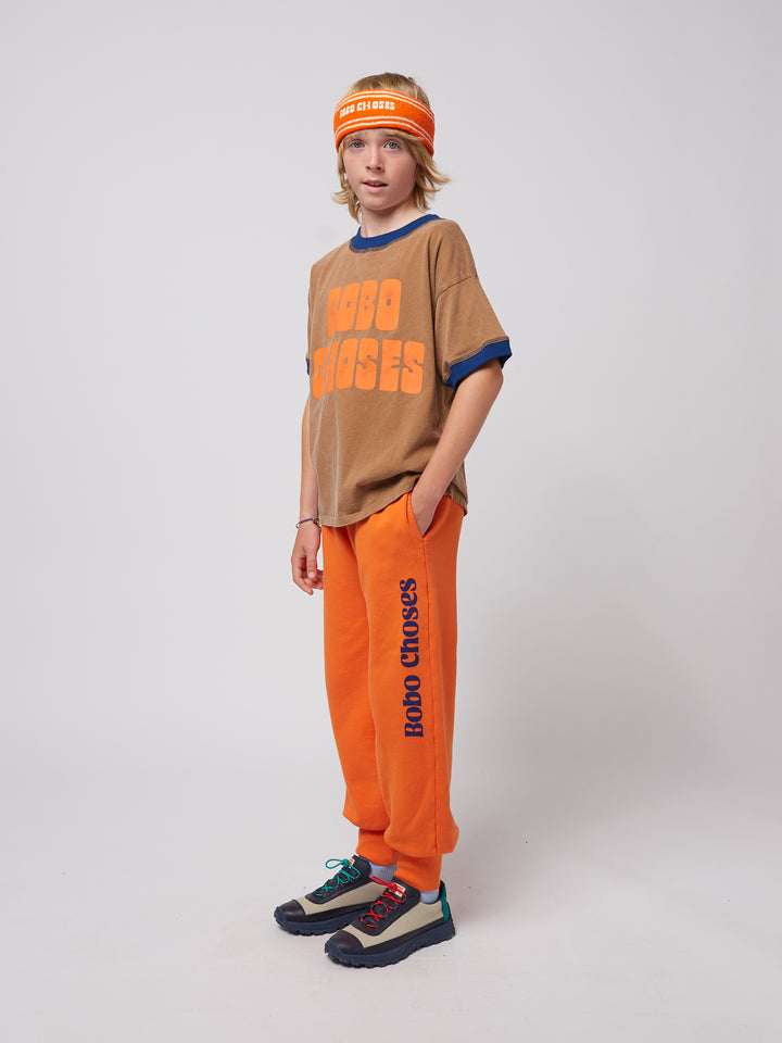 Bobo Choses オレンジ ジョギング パンツ