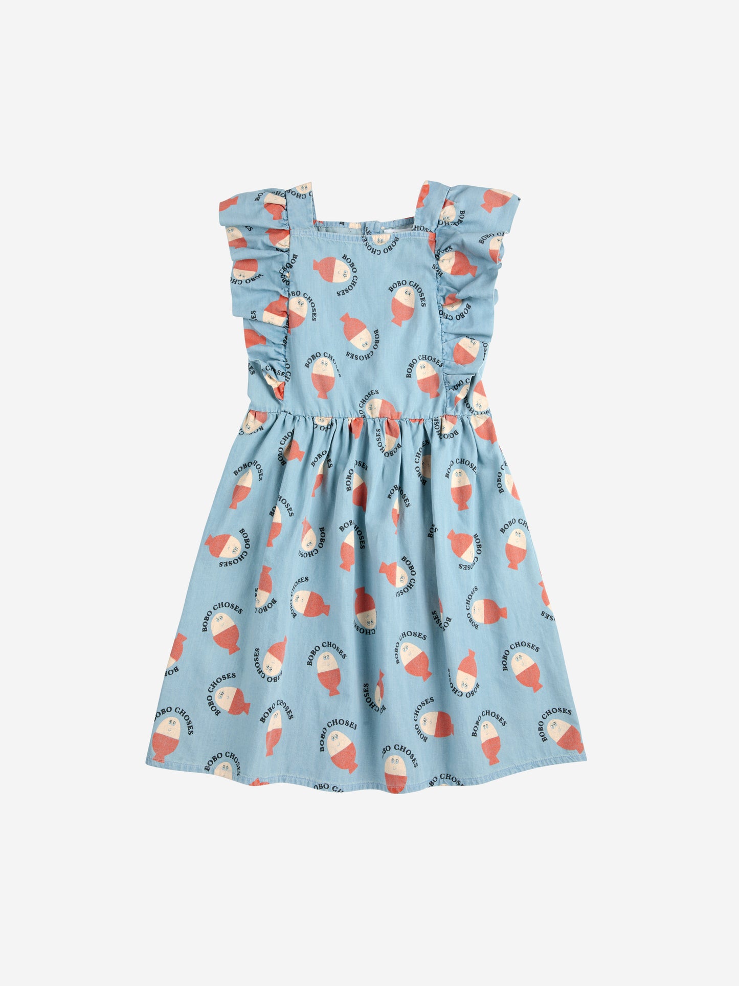 Morning Egg all over ruffle dress