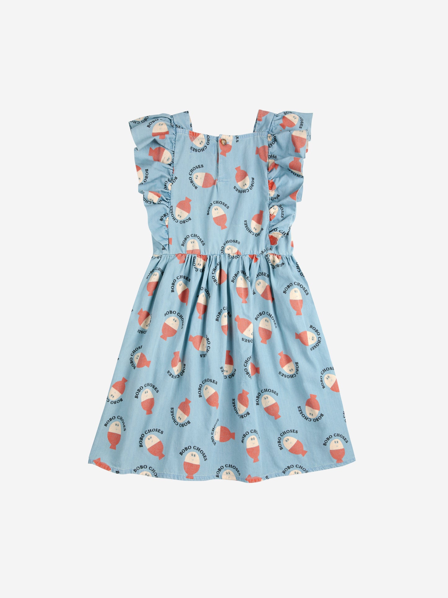 Morning Egg all over ruffle dress