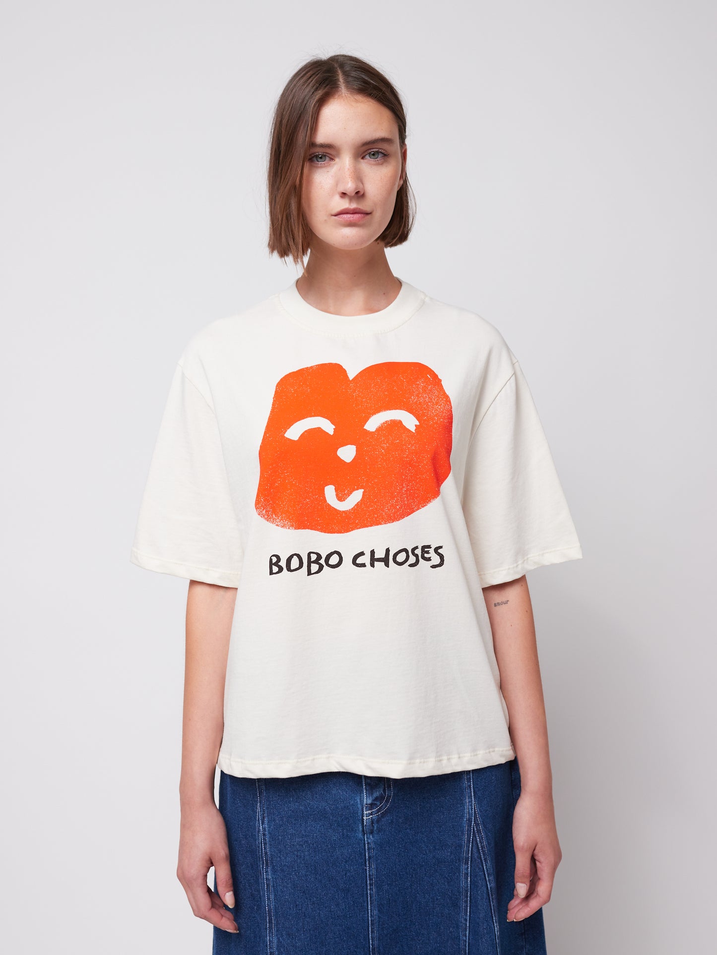 Joyful Face boxy T shirt