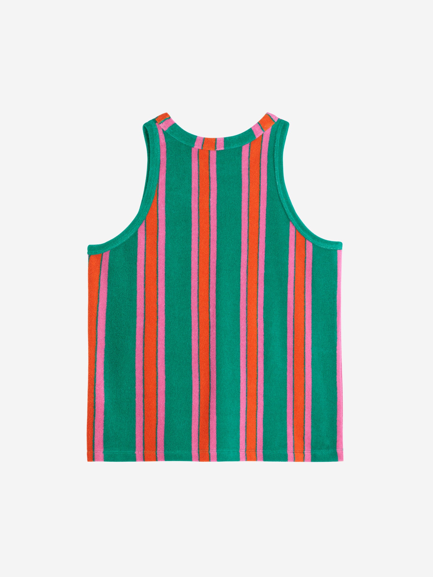 Multicolor Stripes terry tank top