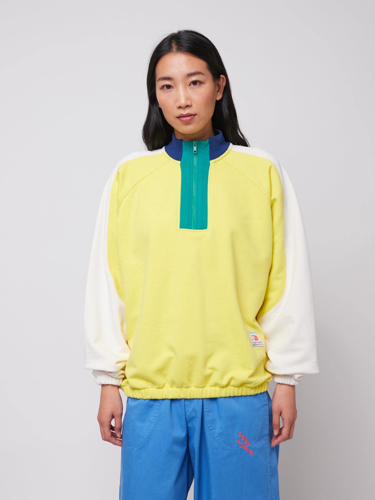 Color block relaxed sweatshirt