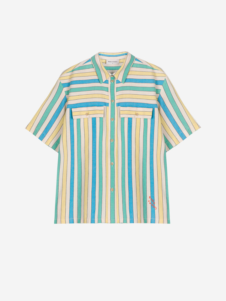 Multicolor stripes relaxed shirt