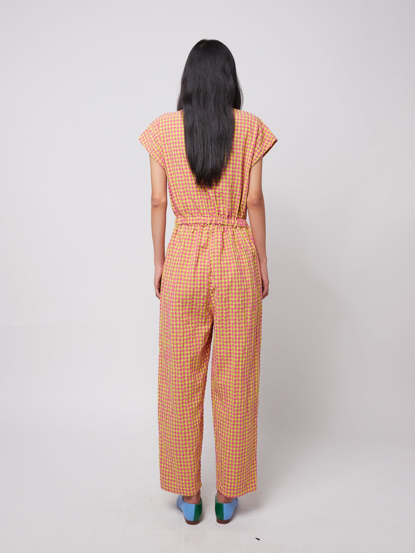 Vichy relaxed jumpsuit