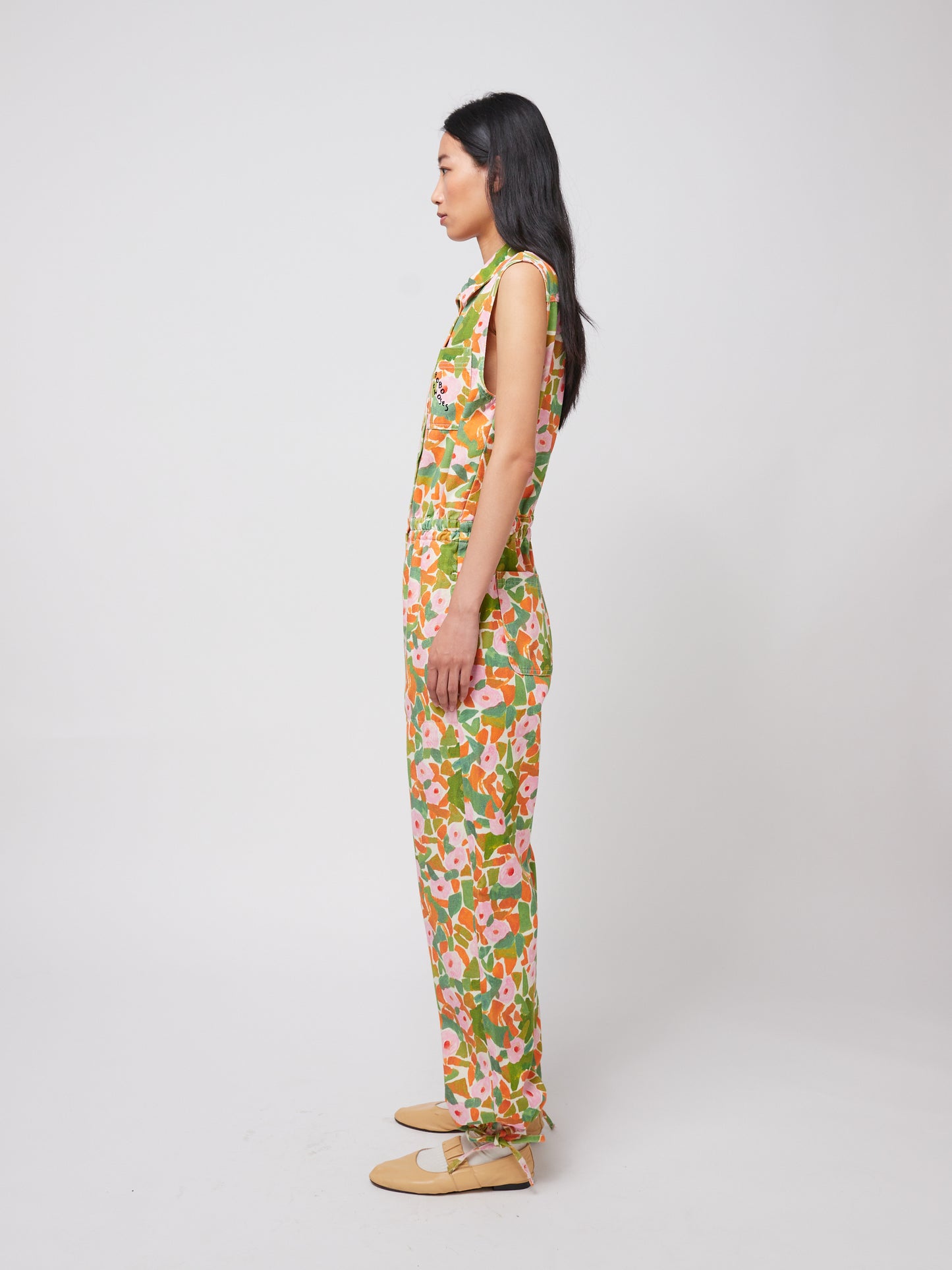 Floral print relaxed jumpsuit