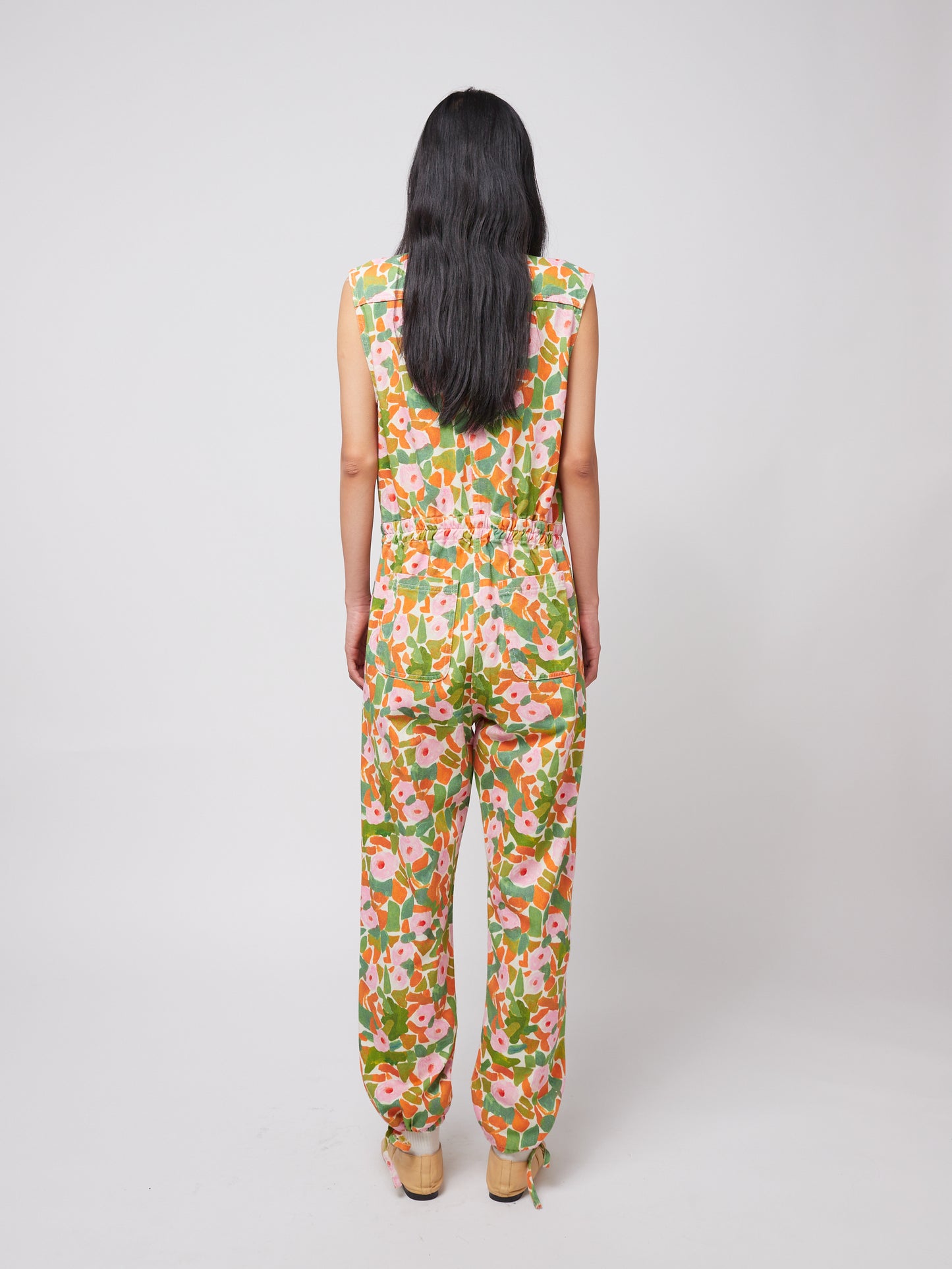 Floral print relaxed jumpsuit