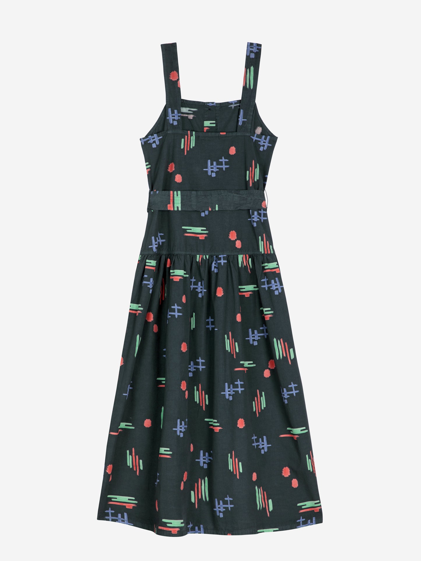 Multicolor print evas_ strap dress