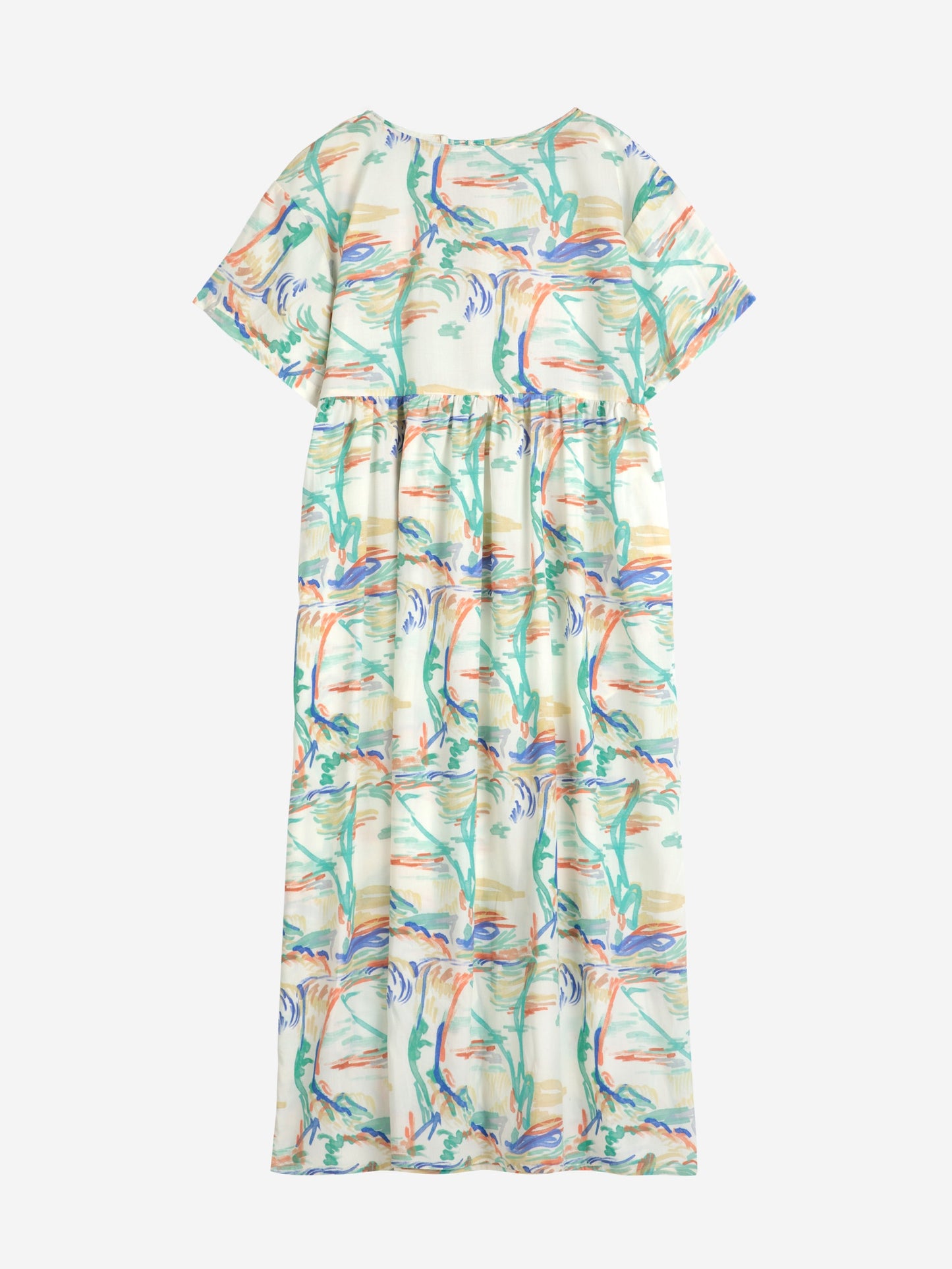 Spring Landscape print loose dress