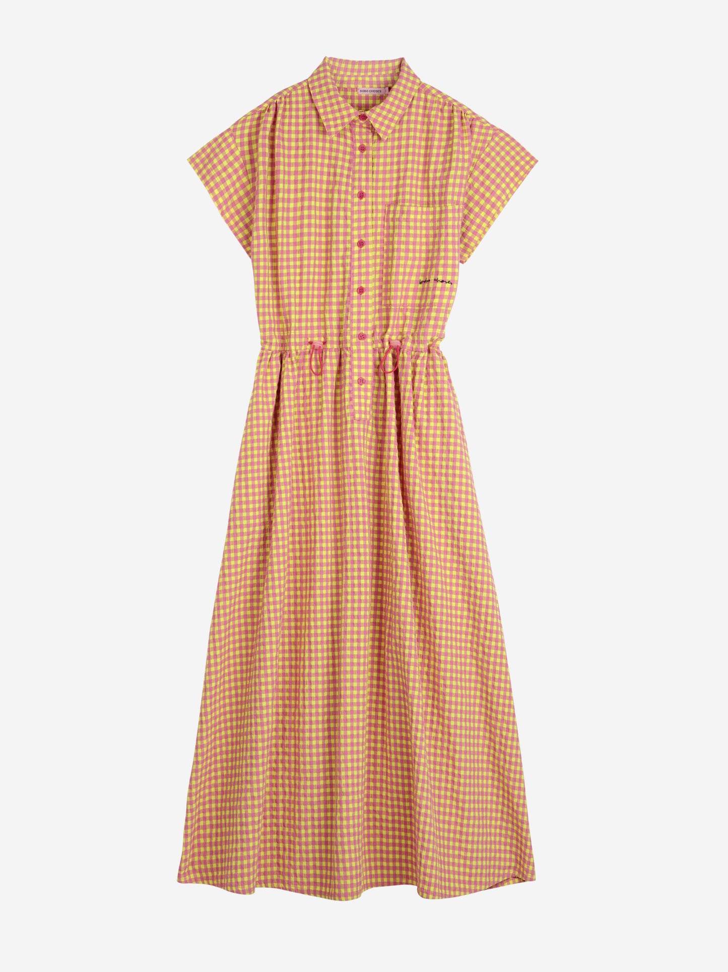 Vichy shirt dress