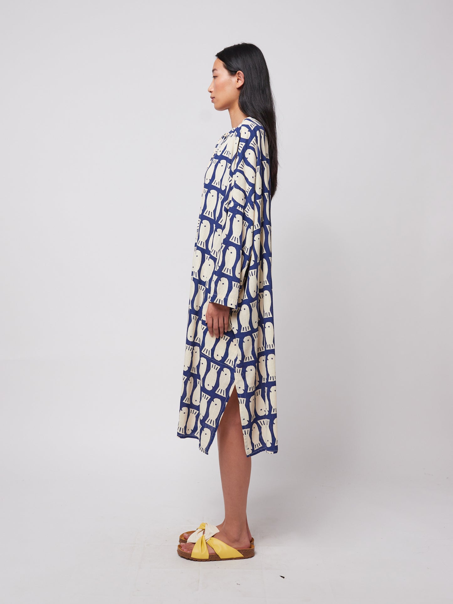 Lucky Fish print viscose tunic dress