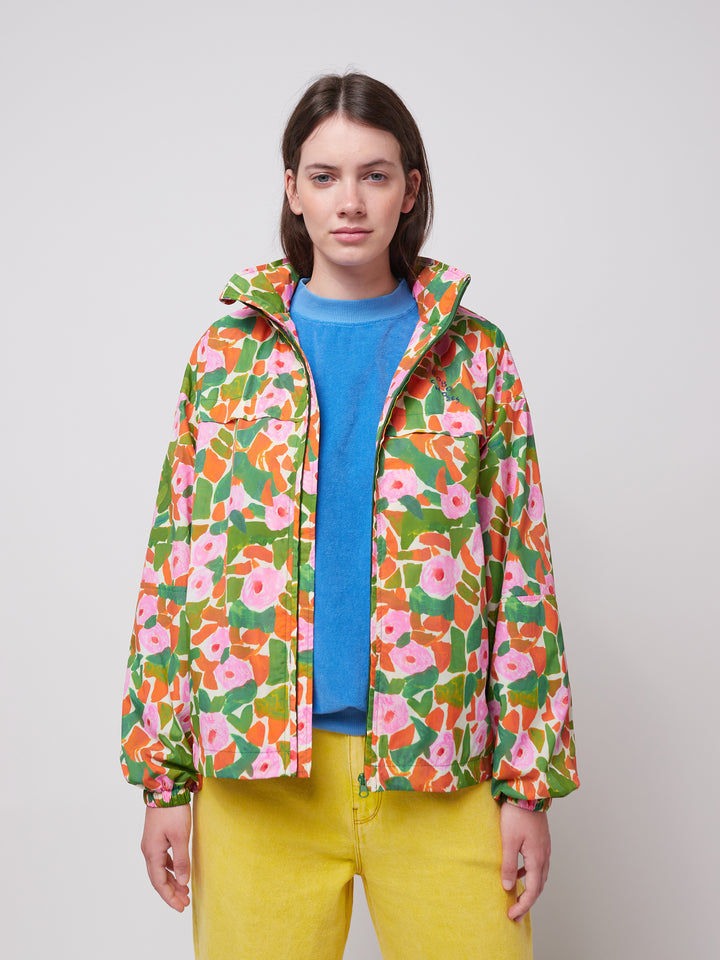 Floral print windstopper