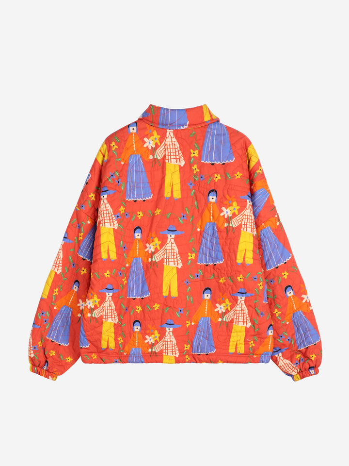 Couples print quilted jacket