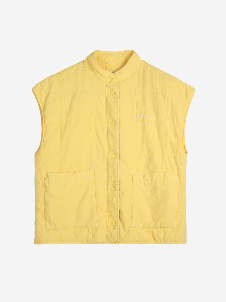 Washed cotton vest