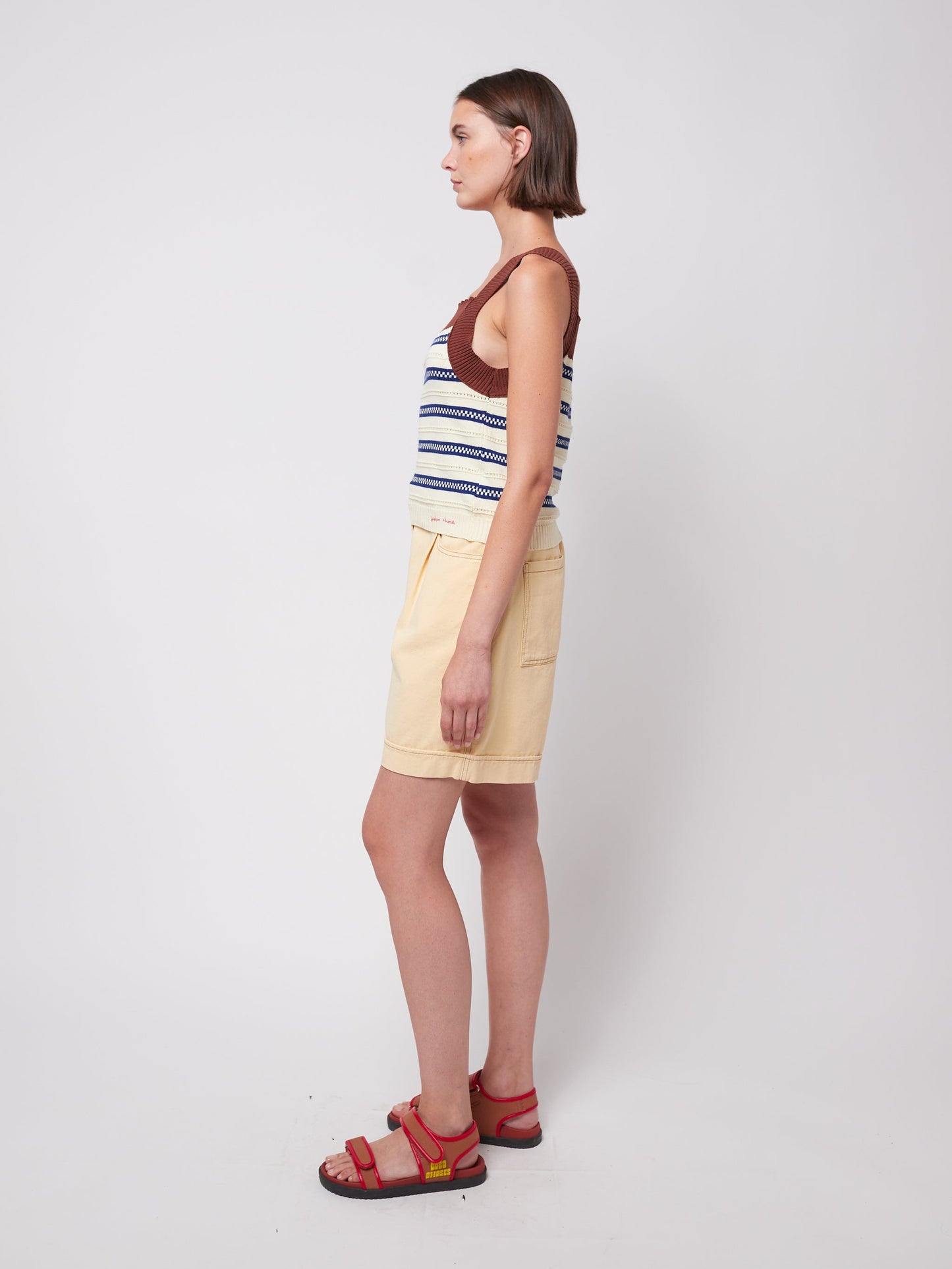 Stripes knitted tank top