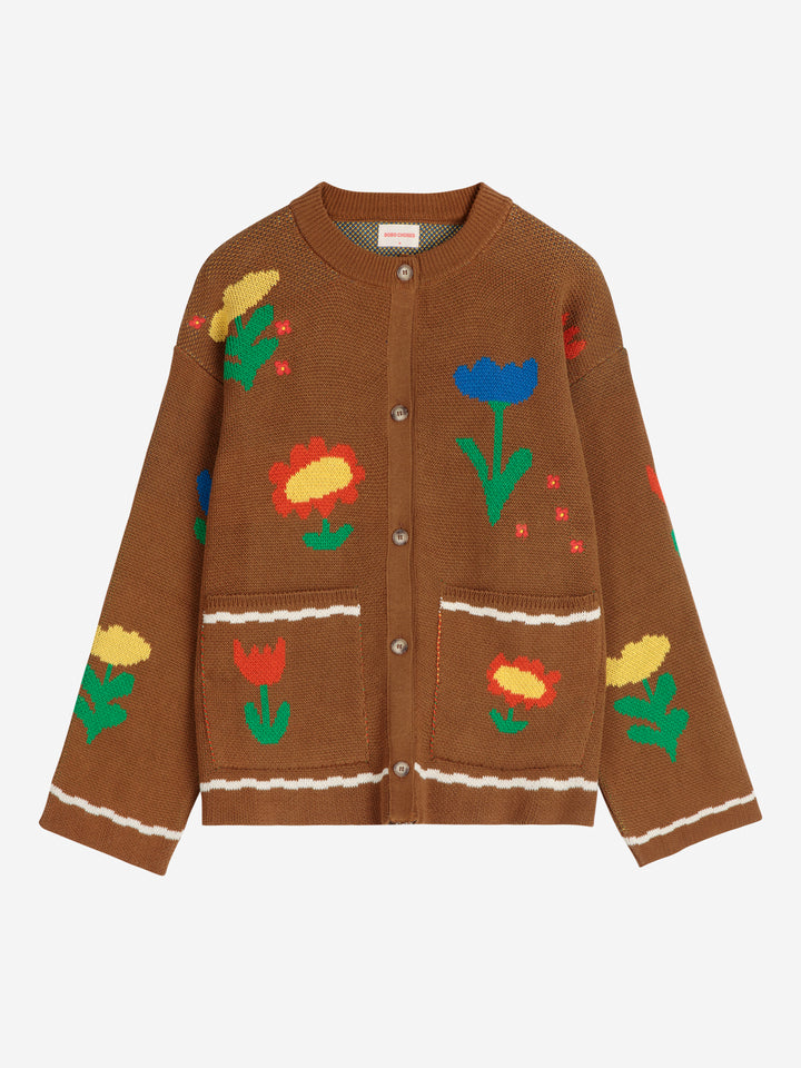Garden Party texture cotton cardigan