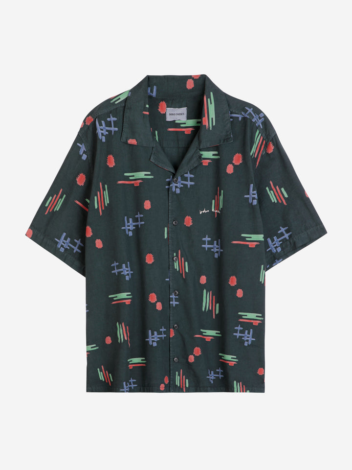 Multicolor print unisex shirt