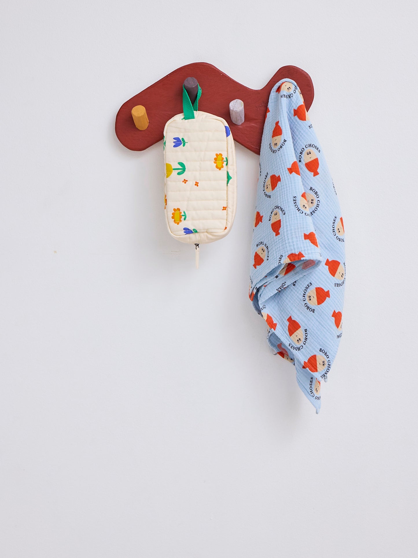 Morning Egg all over muslin & bib set