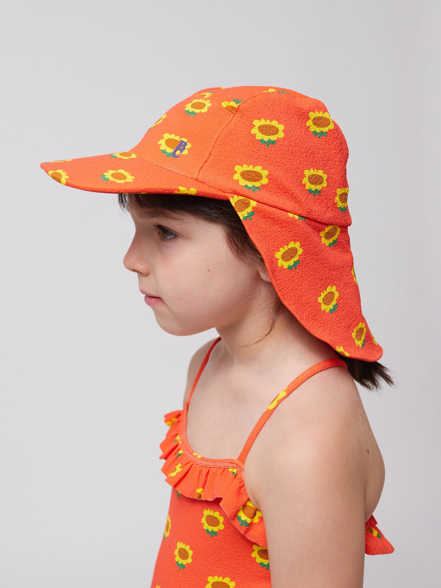 Sunflower all over swim cap