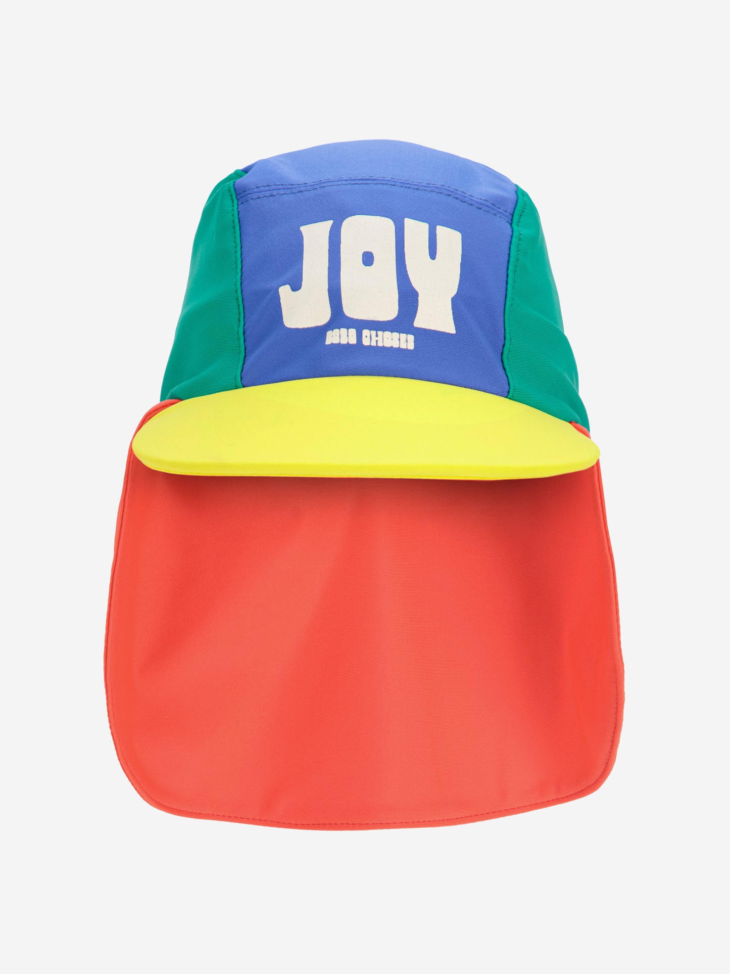 Joy color block swim cap