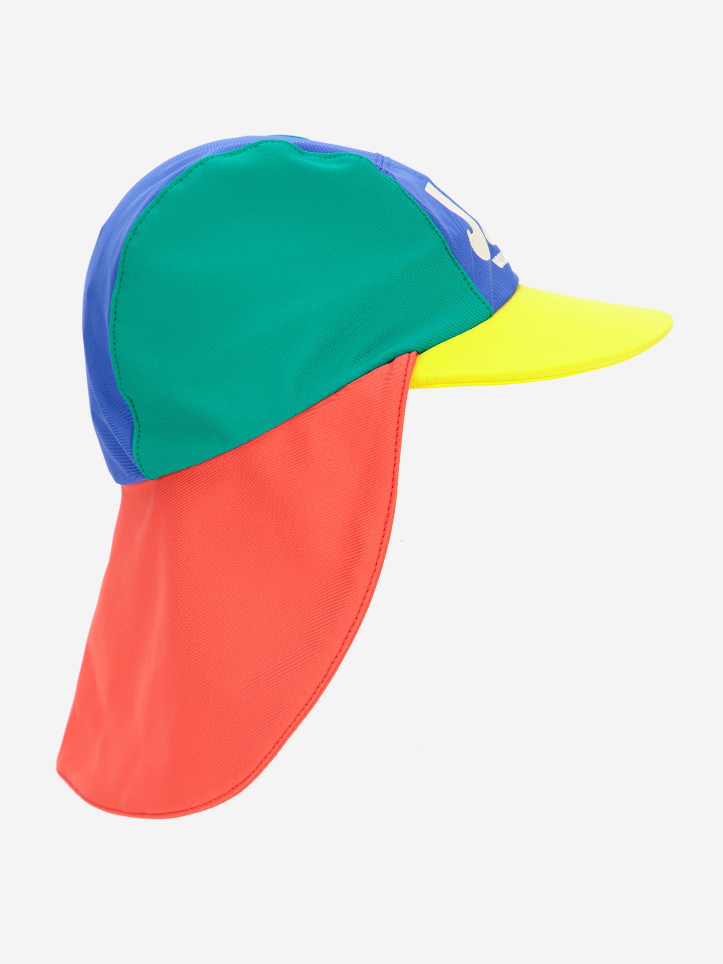 Joy color block swim cap