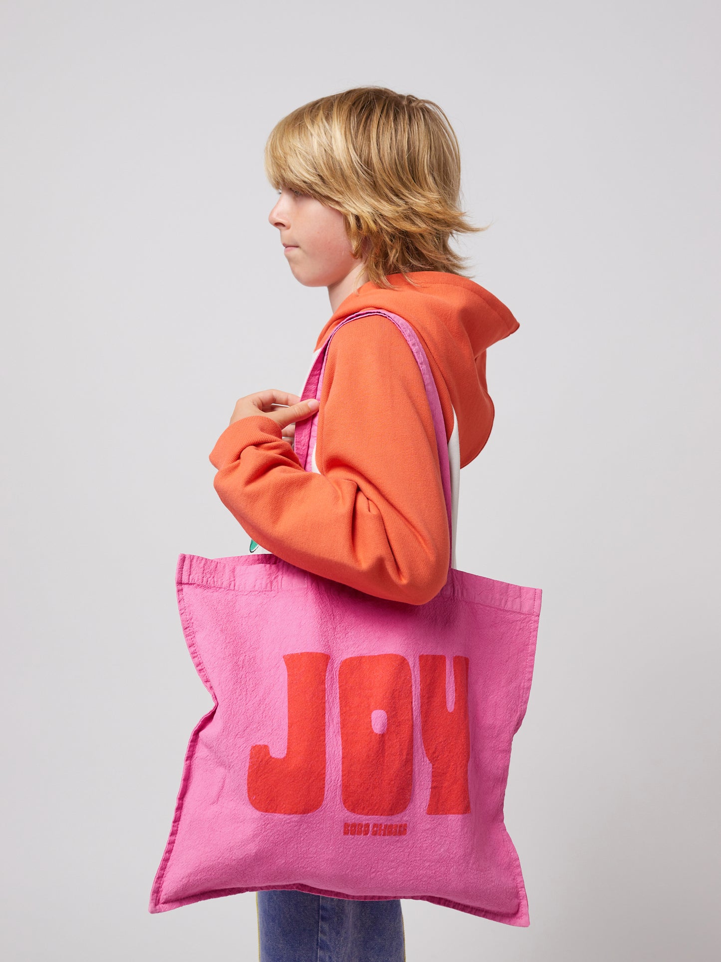 Joy pink tote bag