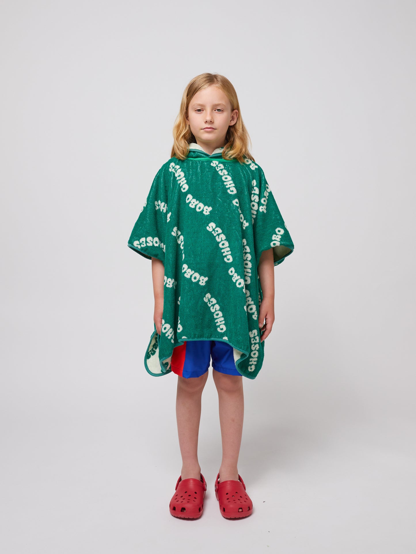 Wavy Bobo Choses all over terry towel poncho