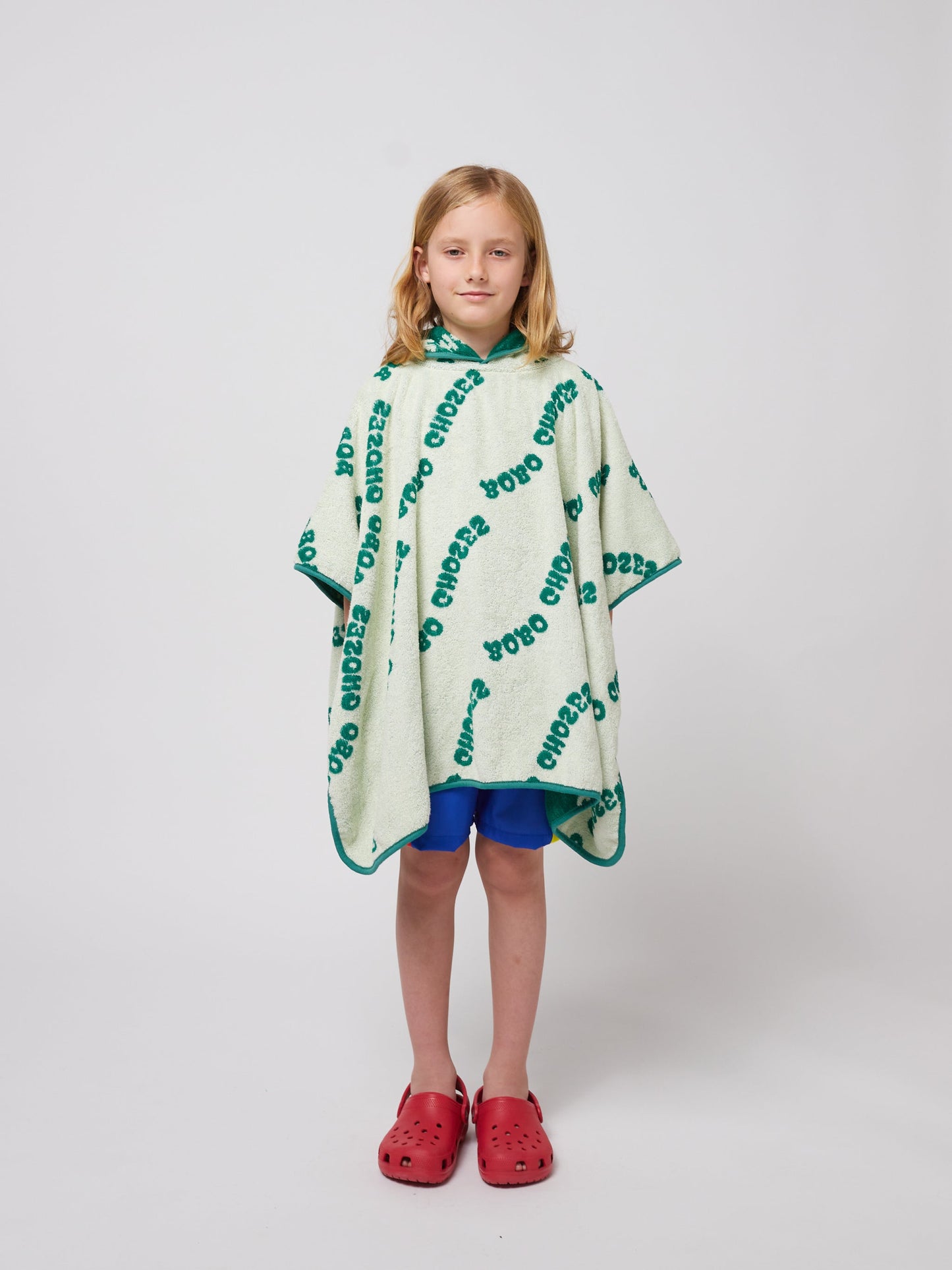 Wavy Bobo Choses all over terry towel poncho