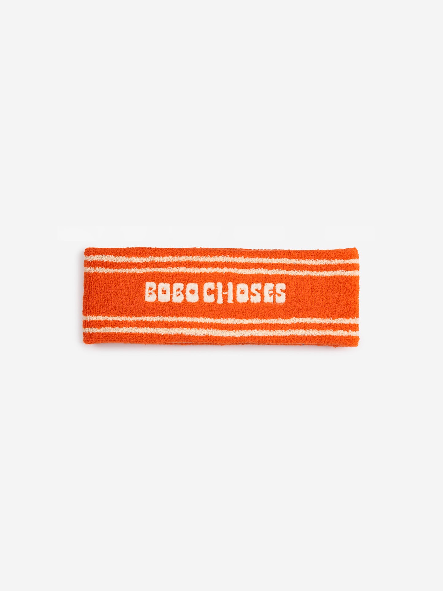 Bobo Choses orange terry towel headband