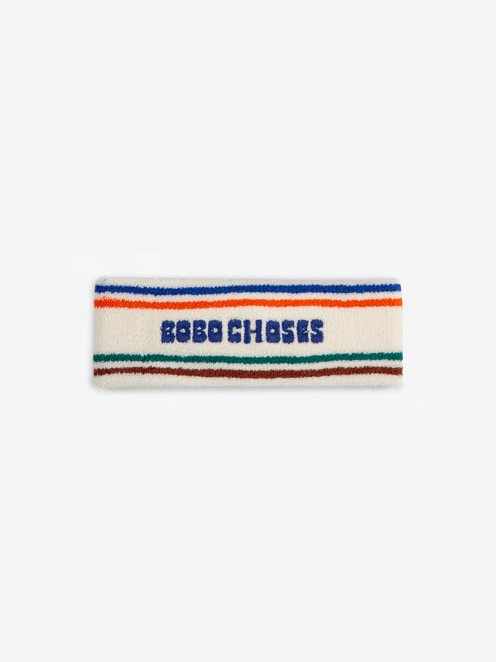 Bobo Choses stripes terry towel headband