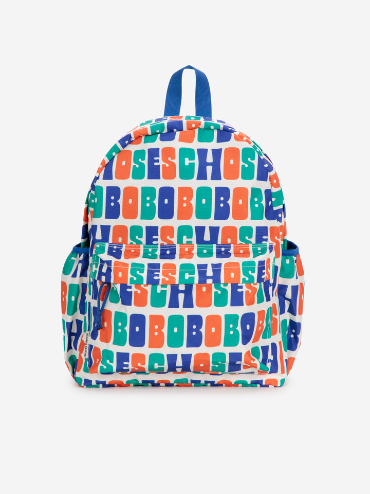 Multicolor Bobo Choses all over backpack