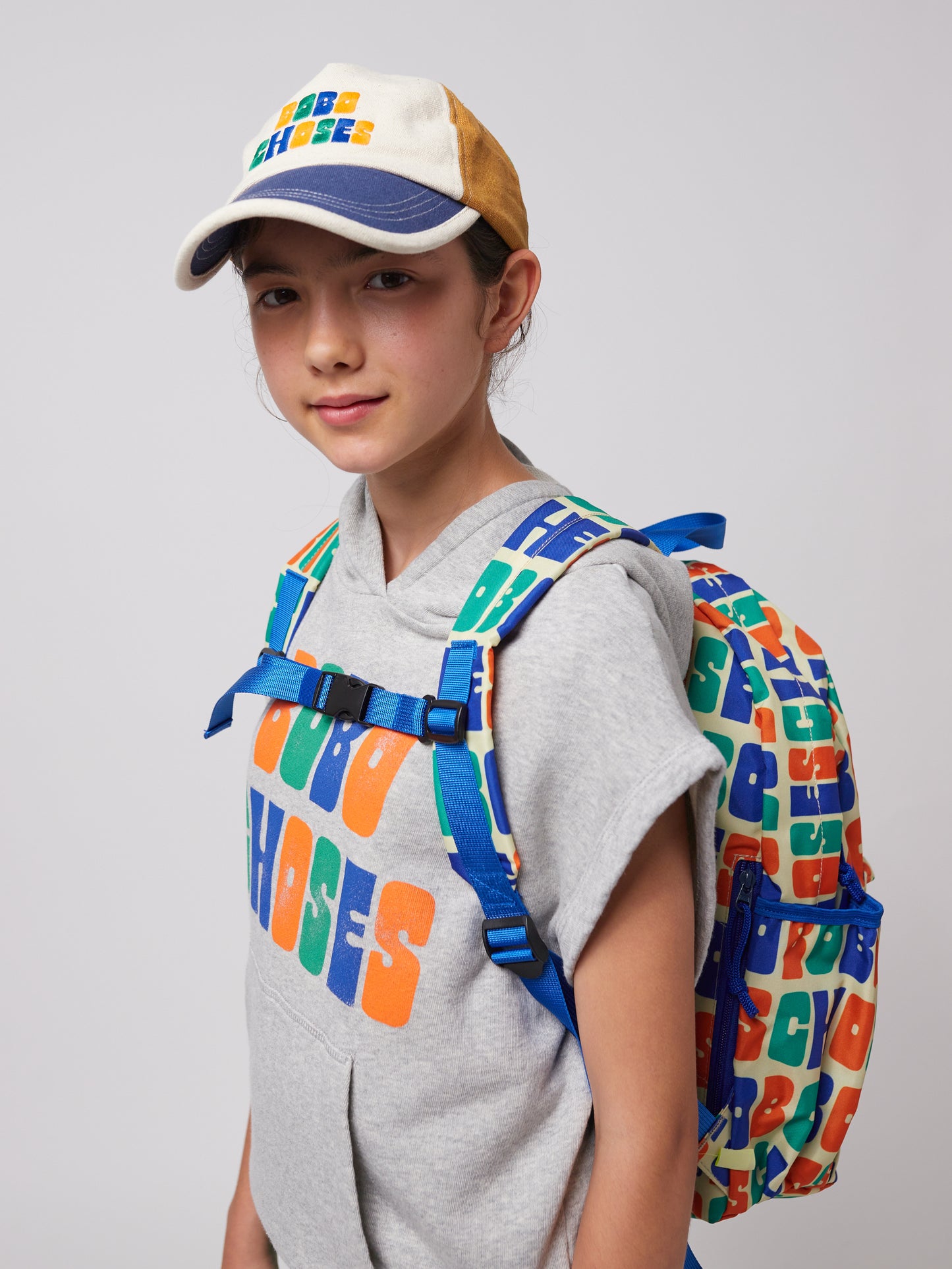 Multicolor Bobo Choses all over backpack