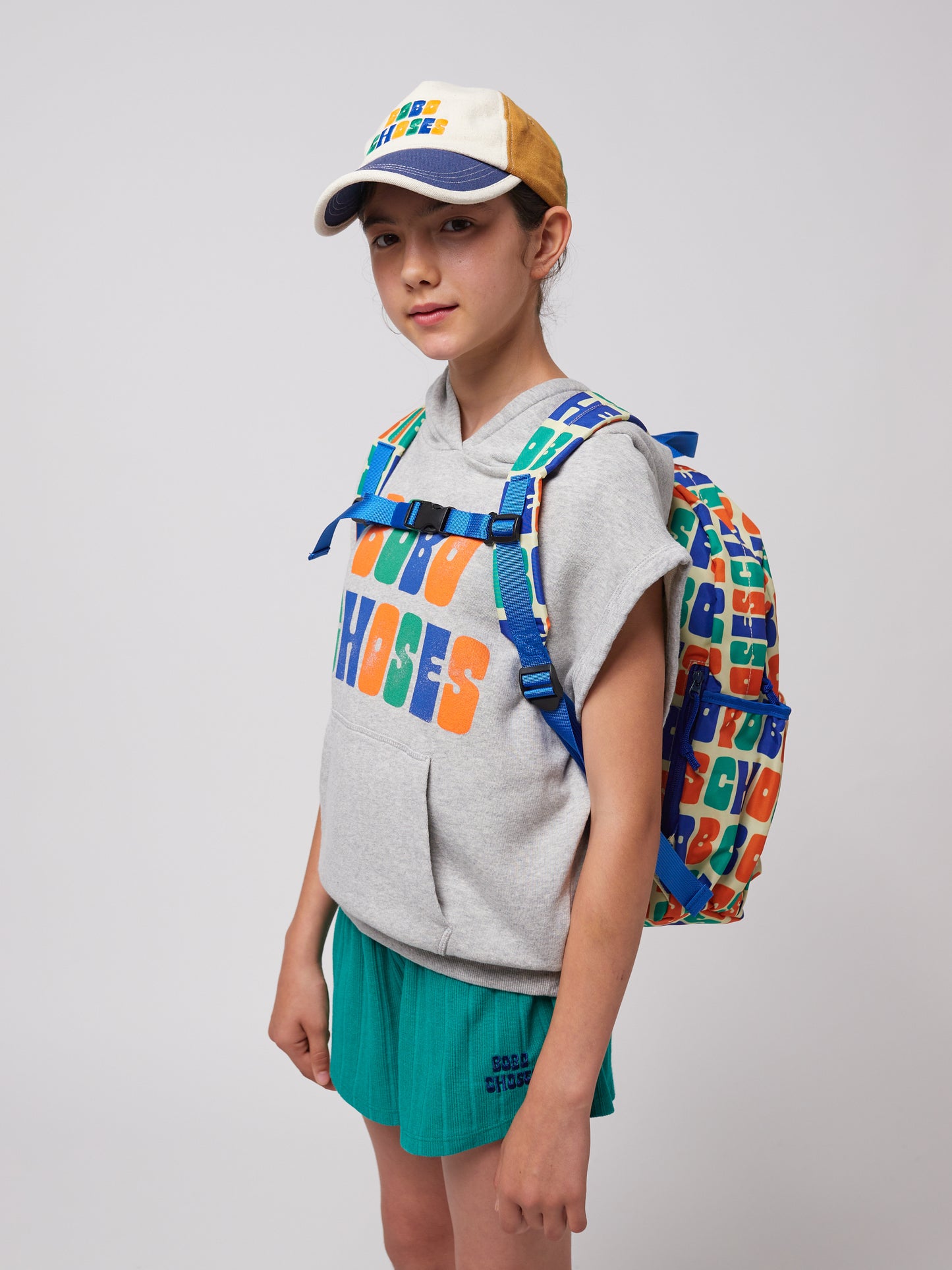 Multicolor Bobo Choses all over backpack