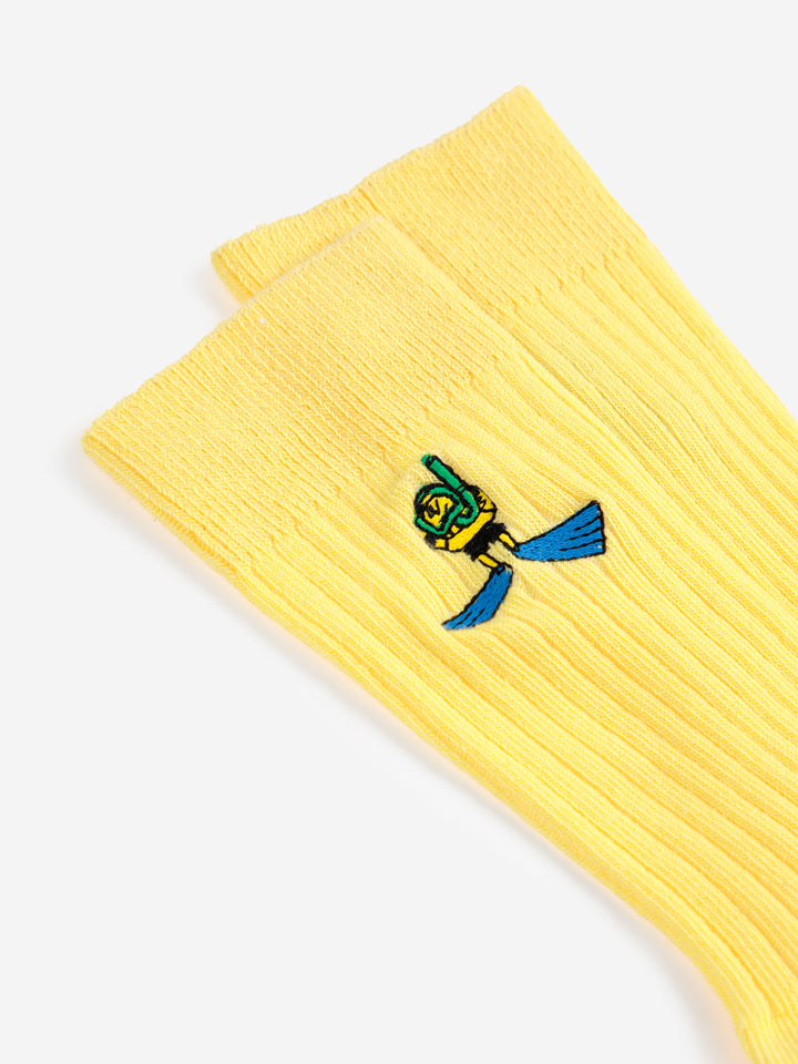 刺繍ロングソックス
